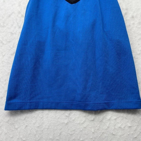 Nike Tank Top Women's Sz M Royal Blue Activewear V Neck DriFit Sleeveless Jersey - Picture 7 of 11
